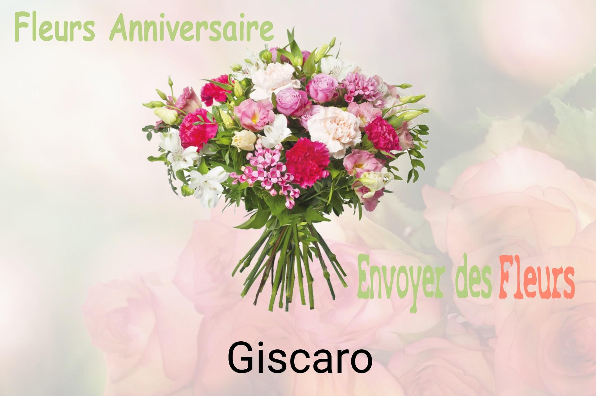 Bouquet de fleurs d’anniversaire livré à Giscaro